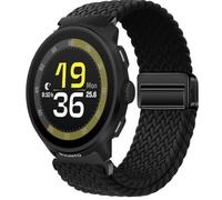 QJONSIU Strap Compatible with Suunto Run, Soft Breathable Braided Nylon Replacement Band with Strong Magnetic Buckle-black