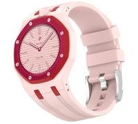 QJONSIU Strap Compatible with Swatch Royal Pop Lépine, Crown at 12 o' clock, Not suitable for 3h Crown, Breathable Soft Silicone Strap Replacement-Yellow