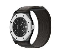 QJONSIU Strap Compatible with Swatch Royal Pop Savonnette, Crown at 3 o' Clock, Not Suitable for 12h Crown, Breathable Sturdy Nylon Replacement Band-Black