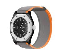 QJONSIU Strap Compatible with Swatch Royal Pop Savonnette, Crown at 3 o' Clock, Not Suitable for 12h Crown, Breathable Sturdy Nylon Replacement Band-Orange