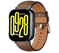 QJONSIU Strap Compatible with Xiaomi Redmi Watch 5 Active, Breathable Soft Leather Watch Replacement Band, Tang Buckle Design-Brown