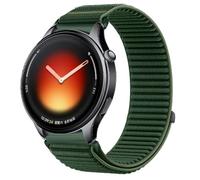 QJONSIU Strap Compatible with Xiaomi Watch 5, Flexible Breathable Nylon Sport Replacement Band for All-Day Daily Use-Green