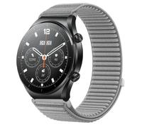 QJONSIU Strap Compatible with Xiaomi Watch S1, Flexible Breathable Nylon Sport Replacement Band for All-Day Daily Use-Gray