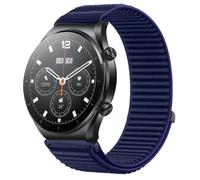 QJONSIU Strap Compatible with Xiaomi Watch S1, Flexible Breathable Nylon Sport Replacement Band for All-Day Daily Use-Blue