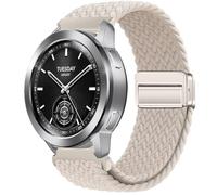 QJONSIU Strap Compatible with Xiaomi Watch S3, Soft Breathable Braided Nylon Replacement Band with Strong Magnetic Buckle