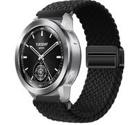 QJONSIU Strap Compatible with Xiaomi Watch S3, Soft Breathable Braided Nylon Replacement Band with Strong Magnetic Buckle