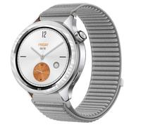 QJONSIU Strap Compatible with Xiaomi Watch S4, Flexible Breathable Nylon Sport Replacement Band for All-Day Daily Use-Gray