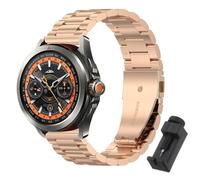 QJONSIU Strap Compatible with Xiaomi Watch S4 Sport, Stainless Steel Metal Replacement Band, Waterproof Adjustable-RG