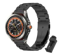 QJONSIU Strap Compatible with Xiaomi Watch S4 Sport, Stainless Steel Metal Replacement Band, Waterproof Adjustable-Black