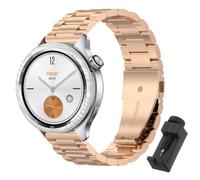 QJONSIU Strap Compatible with Xiaomi Watch S4, Stainless Steel Metal Replacement Band, Waterproof Adjustable-RG