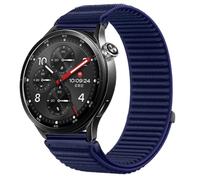 QJONSIU Strap Compatible with Xiaomi Watch S5 46mm, Flexible Breathable Nylon Sport Replacement Band for All-Day Daily Use-Blue