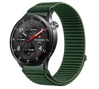 QJONSIU Strap Compatible with Xiaomi Watch S5 46mm, Flexible Breathable Nylon Sport Replacement Band for All-Day Daily Use-Green