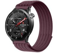 QJONSIU Strap Compatible with Xiaomi Watch S5, Soft Breathable Sturdy Nylon Adjustable Replacement Band-purple