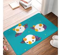 QJQLOUKR Honduran white bat (Flying mochi) Non slip Doormat Floor Mat Antiwear Carpet Rug Kitchen Entrance Home Bathroom Footpad