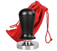 QJRGUY Calibrated Flat Base, 304 Stainless Steel Professional Barista Espresso Coffee Tamper Machine Tools(53mm) (D 53mm)