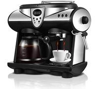 QJRGUY Coffee Machine Smart, 2 Flavors Espresso Double Pumps and Boilers