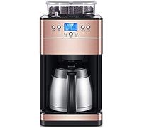QJRGUY Domestic Machines,Coffee Maker Machines Office Home Bean Powder Dual-Use Full Grinding Coffee Machine Appointment 1250Ml