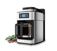 QJRGUY drip espresso machine grinder integrated small household pot suitable for home brewing coffee (Color Black, : One size)