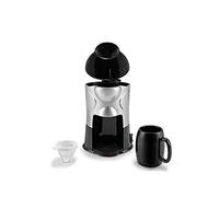 QJRGUY Electric Maker Household Single Cup 300W American Drip Black Coffee Machine Tea Cafe Pot,Pink