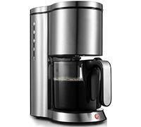 QJRGUY Filter Coffee Machine With Filtration And Automatic Shutdown For A Flavor, stainless steel, w, 1.25 l, silver energy saving