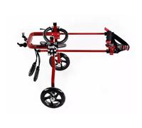 QJRGUY Hind Legs Wheelchair Small Medium Large Doggy, Adjustable Pet Mobility Aid Hip Support, Dog Amputation Brace For Walking,Red-Size L A
