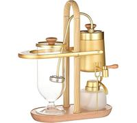 QJRGUY Luxury Royal Family Balance Syphon Siphon Maker, Semiautomatic Coffee Machine Stainless Steel, Multiple Colour, (Gold A)