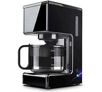 QJRGUY Machine, Filter Machine,0.75L Capacity Coffee Maker Producing Up to 7 Cups,Timer Function,Boil-Dry Protection,680W,Reusable,Washable ;Black,for Espresso Cooker Interesting