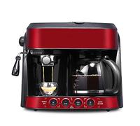 QJRGUY Semi-automatic Home Small Smart Multi-function Filter Dual-use Drip Coffee Machine red