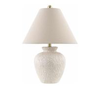 QJRGUY Tall Boho Bedside Table Lamp, Ceramic Body with Linen Blackout Shade Bedroom Nightstand and Suitable for Living Room, Dormitory, Office,(Beige22 H W x 15" D)