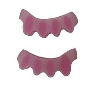 QJRGUY Toe Straightener,Toe Separators for Overlapping Toes,Gel Silicone Straightener Corrector,Spreader Spacers Hallux Valgus and Crooked Toes