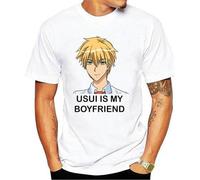 QJXXPVAX Kaichou Wa Maid Sama - Usui is My Boyfriend T Shirt Kaichou Wa Maid Sama Anime Manga Japan Usui Tanuki White XL
