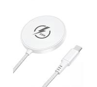 QJYKIONE Qi2.2 25W Wireless Charger for iPhone and Samsung, Magnetic Wireless Charging Pad for MagSafe, 25W Portable Travel Charger for iPhone 17-12 Series & Samsung S26 Ultra (Adapter NOT), White