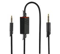 QJYTH Replacement A40 Cord Compatible with Astro A40 Headset, A40 Inline Mute Audio Cable for Astro A10/A40/A40TR Gaming Headset,Compatible with PS5/PS4 Controller(6.5 Feet, Black)
