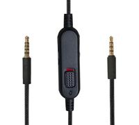 QJYTH Replacement Cord Compatible with Logitech G Pro X 2 / G Pro X/GPro / G433 / G233 Headphones, Inline Mute and Volume Control Audio Cable Wire Compatible with PS5/PS4 Controller (6.5 Feet)