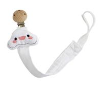 Qkbuza 2 Pieces Cotton Pacifier Clips, Baby Pacifier Clips, Pacifier Clips, Flexible Attached Cotton Pacifier, Animal Pacifier Clips Chain For Baby Girls Boys