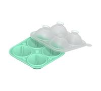 Qkbuza 3D Baseball Ice Tray, Ice Trays for Freezer - Whisky Ice Ball Maker Reusable, Round Novely Mold Fun Shapes Easy Release Craft for Cocktails Bourbon Chilling
