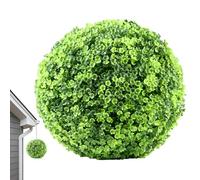 Qkbuza Artificial Topiary Balls PVC Greenery Artificial Flowers Faux Plants Outdoor Round Faux Boxwood Balls UV Resistant Simulation Plant For Balcony Garden Wedding Home Décor