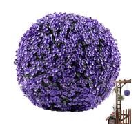 Qkbuza Artificial Topiary Balls PVC Greenery Artificial Flowers Faux Plants Outdoor Round Faux Boxwood Balls UV Resistant Simulation Plant For Balcony Garden Wedding Home Décor