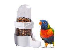 Qkbuza Automatic Bird Feeder for Cage - No Clutter Automatic Bird Feeder for Cage,Water Dispenser Pet Supplies for Hummingbird Finch Budgies Parrot House Cockatiel Lovebirds
