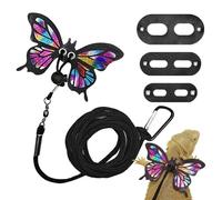 Qkbuza Bearded Dragon Lizard Harness, Soft PU Leather Detachable Adjustable Reptile Lizard Rope With Wing Harness, 3 Sizes Escape Proof Lizard Reptiles Harness For Animals For Secure Walks