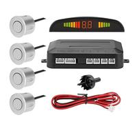 Qkbuza Car Parking Sensor Kit, Universal Car Wireless Parking Aid with 4 Sensors, Distance Detection, Liquid Crystal Display View