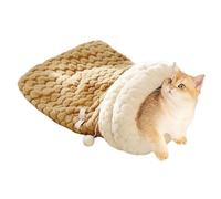 Qkbuza Cat Bag | Soft and Warm Bed for Sleeping, Soft and Warm Closed Sleeping Bag for Cats, Dogs, Rabbits and Small Animals | Bedroom Living Room Balcony Cold Weather Indoor Winter