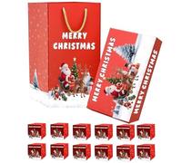 Qkbuza Christmas Box | Spring Folding Box for Money - Reusable Festive Container for Jewellery, Cash, Souvenirs, Holidays, Events, Parties, Weddings