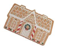Qkbuza Christmas Door Mat 2-Pack Gingerbread House Door Mat Non-Slip Runner Rugs Gingerbread Man Kitchen Decor Doormat For Hallway, Dining Room And Entryway Porch Indoor Bathroom
