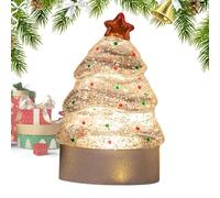 Qkbuza Christmas Tree Night Light, Decorative Christmas Tree Lantern, Decorative Lamps for Christmas Tree, Night Lights, Christmas Lights, PVC Table Tree Lights, Desk Ornaments for