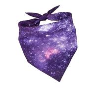 Qkbuza Dog Bandanas,Dog Bandana Scarf Triangle Bibs - Pet Scarf Triangle Bandanas, Space Blue Purple Dog Bibs for Pet, Small Dog, Large Dog