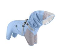 Qkbuza Dog Rain Jackets | Puppy Raincoat with Clear Hood,Waterproof Adjustable for M to X-Large Dogs and Puppies During Rainy Weather Walks, Outdoor Adventures Enhance Nighttime Visibility