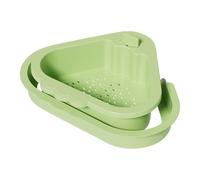 Qkbuza Drain Grid Strainer - Multifunctional Corner Filter Strainer for Sink, Dry-Wet Separation Kitchen Waste Strainer for Restaurants, Homes and