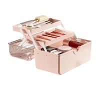 Qkbuza Hair Accessories Box,Dust-Proof Portable Box Organizer for Girls Hair Stuff - Accessories Holder Trays Makeup Storage for Kids Baby Nail Supplies School Craft Home Ties