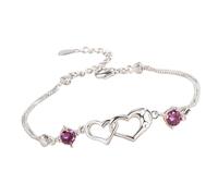 Qkbuza Hand Chain Bracelet,Elegant Charm Bracelet - Romantic Lucky Fashion Products For Girlfriend Wife Bride Grandma Friend Wedding Valentine's
